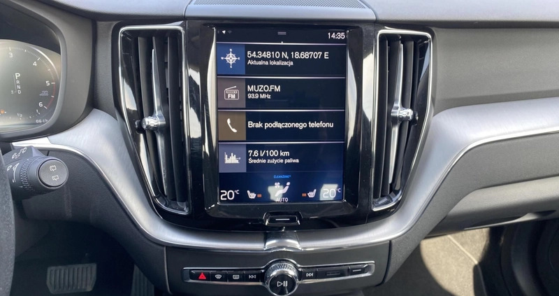 Volvo XC 60 cena 114900 przebieg: 126600, rok produkcji 2018 z Gdańsk małe 211